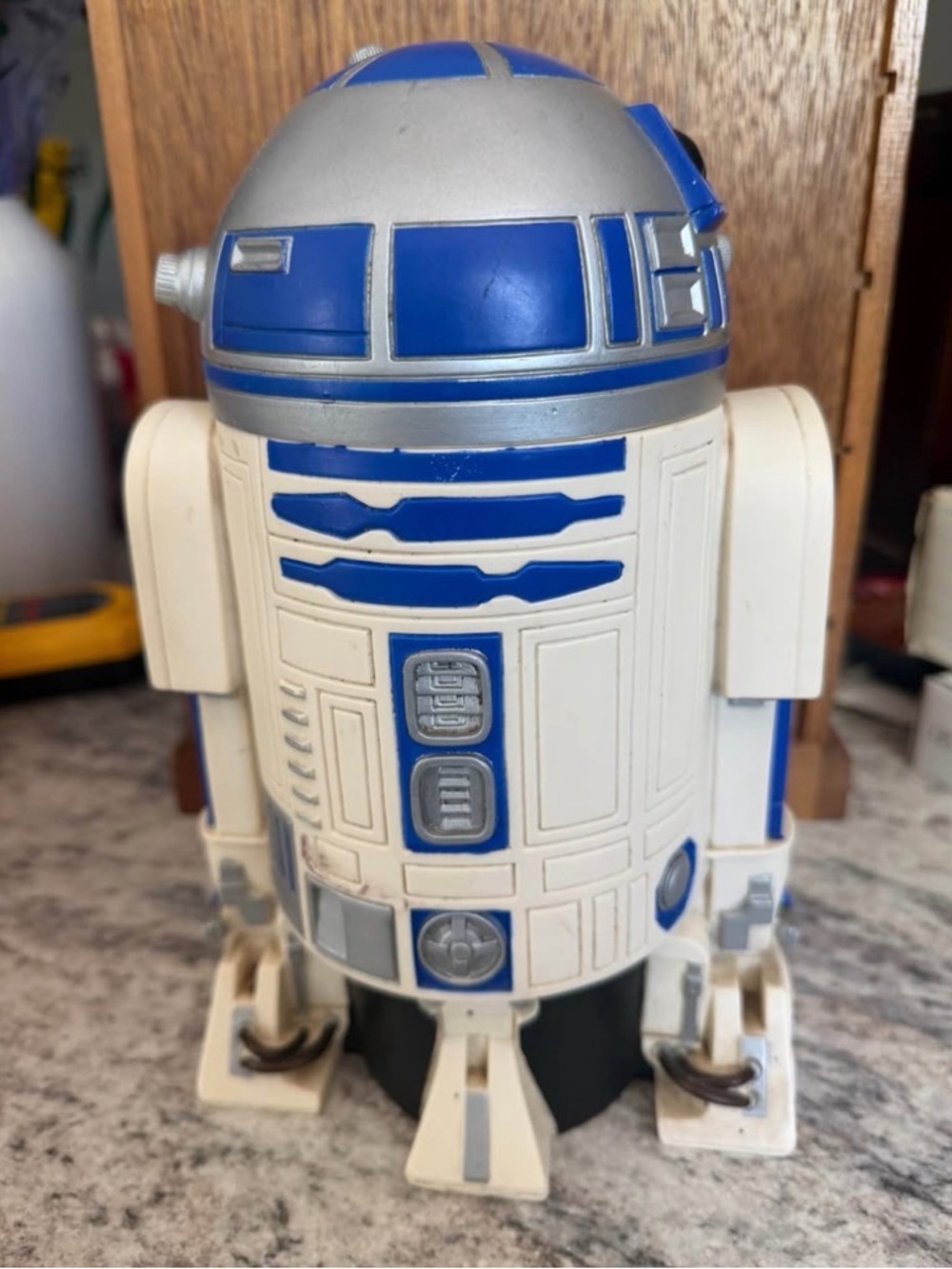 Star Wars R2D2 Applause Hard Plastic Figural Container 11" Vintage Episode I